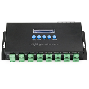DJ Club RGB RGBW ARTNET Ethernet SPI DMX адресуемый пиксельный сигнал 5V 12V 24V матричный программируемый DMX512 светодиодный контроллер преобразования - Product Image 3