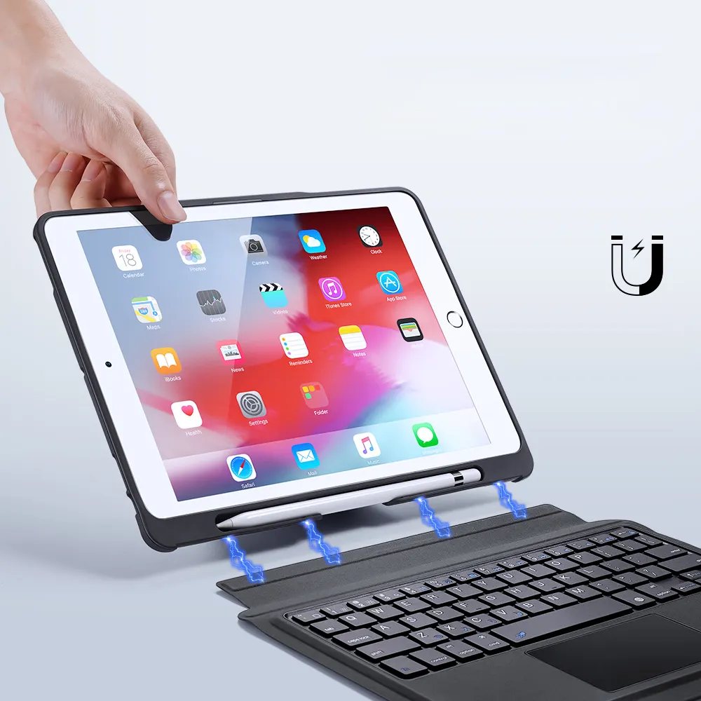 Factory Detachable Magnetic Keyboard Case Trackpad Backlit Wireless Magic Keyboard Folio For Ipad 10th Generation 10.9 Inch 2022