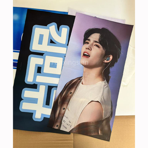 Toptan bts özel baskı kumaş k-pop yansıtıcı kumaş tezahürat sloganı afiş - Product Image 1
