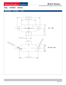 24GHz RS485 FMCWレーダーフロントエンドボードレーダーセンサーIoT産業用 - Product Image 5