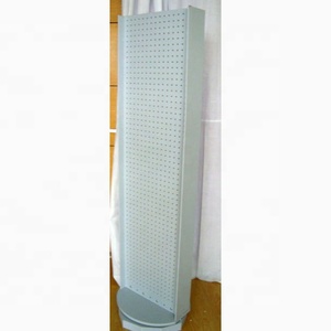 Espositore rotante per Spinner Pegboard con piolo in MDF e ganci in metallo