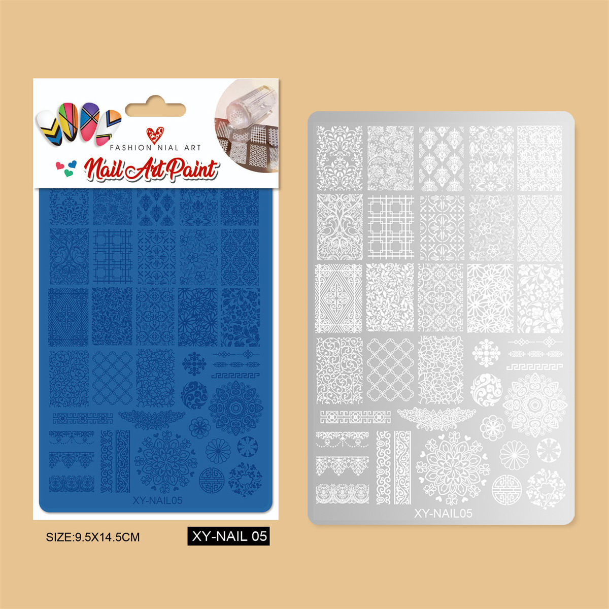 Plaque d'acier xy-nail 05