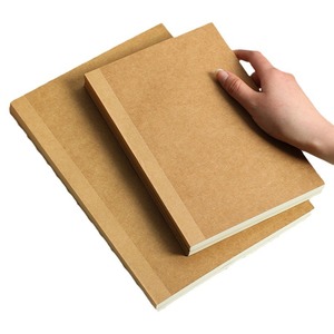 A5 B5 Thickened Enlarged Kraft Paper Cover 100 Sheets Blank/Horizontal Inner Pages <strong>Writing</strong> Paper Student <strong>Exercise</strong> <strong>Notebook</strong> - Product Image 1
