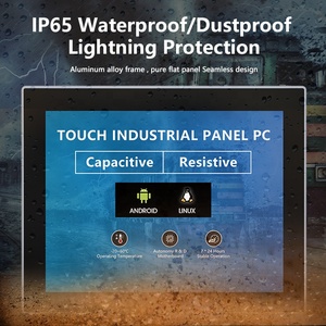 RK3288/RK3399/RK3566/RK3568 IP65防水埋め込みファンレスコンピュータ工業用タッチスクリーンパネルPc工場オートメーション用 - Product Image 2
