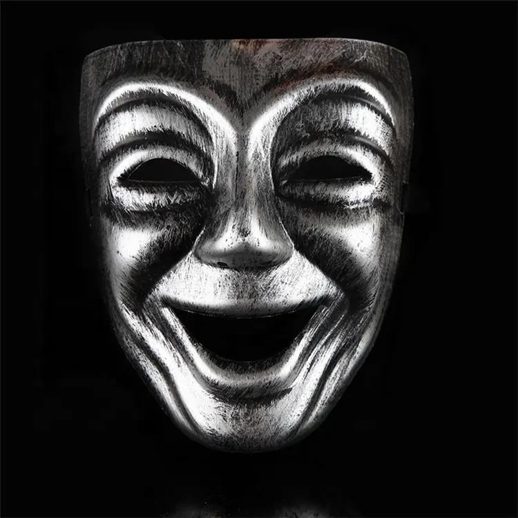 PoeticExist uomini e donne Full Face Retro Plastic venezian Carnival Comedy and dryque Mask