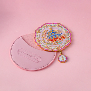 Thủy Tinh Cá nhân phòng tắm kim loại nhỏ gọn gương hiện đại tối giản Túi trang điểm thiết yếu - Product Image 2