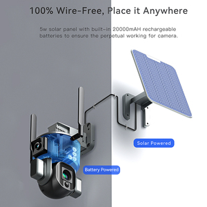 Full Color 8MP Intelligent 4K Double Lens Network Wifi IP Niview Security 4G PTZ Solar <strong>Camera</strong> - Product Image 6