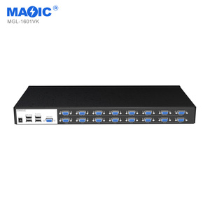 Precio de fábrica Interruptor KVM de 16 puertos Interruptor de teclado y mouse 16 en 1 interruptor KVM USB VGM - Product Image 3