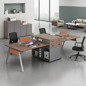 All'ingrosso personalizzazione Mdf mobili da ufficio Design moderno scrivania da ufficio tavolo semplice postazione di lavoro - Product Image 4
