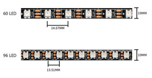 XINGLIGHT DIY 15b USB bağlantısı RGB DIY LED şerit 96LED esnek tam renkli IP20 DIY dekoratif manzara lamba için - Product Image 5