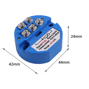 PT100 <strong>Temperature</strong> <strong>Sensor</strong> Probe Transmitter -50-100C <strong>Output</strong> 4-20mA 24VDC - Product Image 4