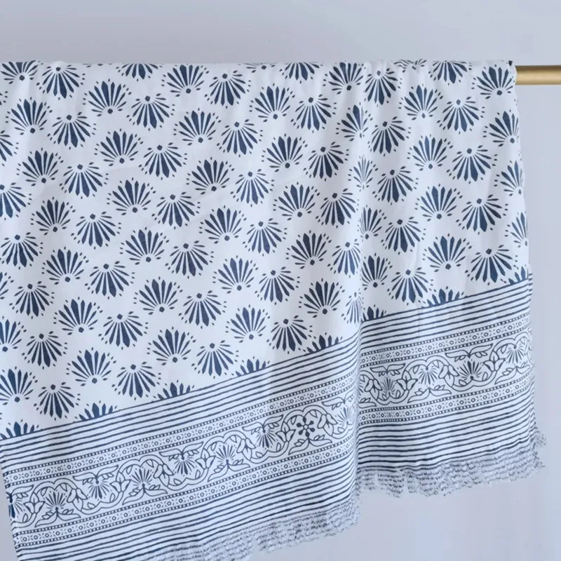 Купить OEM 100% чистый хлопок очень большой диван одеяло Египетский хлопок пляжные полотенца с кисточками 70x140 впитывающие марлевые банные полотенца