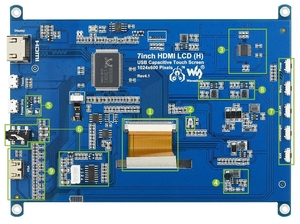 Lampone Pi5 7 pollici HD LCD PC Monitor 1024*600 IPS Touch Screen capacitivo per lampone Pi 5/4B/3B/Zero Jetson Nano Win10 - Product Image 4