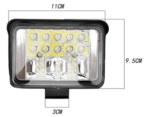 ส่งออกข้ามชายแดนสำหรับรถยนต์และรถบรรทุกไฟหน้า LED ที่มีมุมมองกว้างสำหรับงานสี่เหลี่ยมสามถึงห้านิ้วและไฟถอยหลัง