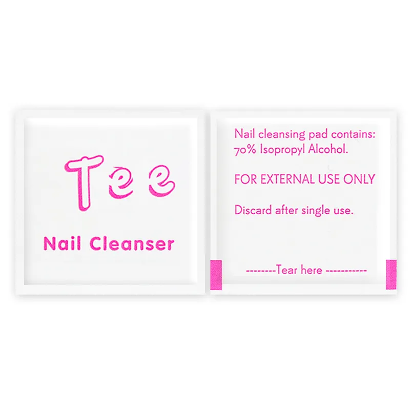 Custom Design Nail Cleanser Single Pack Wipes 70% Álcool isopropílico Prep Pads Adultos Smirnoff Desinfecção doméstica não tecida