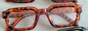 demi frame lente trasparente