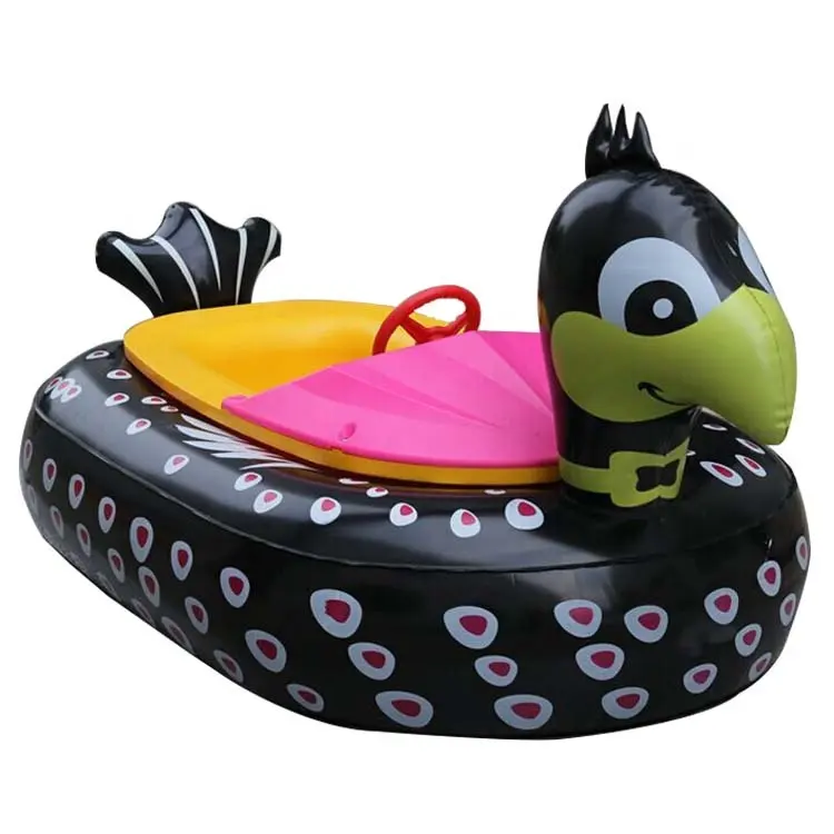 Precio de fábrica flamingo niños motorizado eléctrico Barco de parachoques inflable niños Barco de parachoques inflable juego de niños en venta