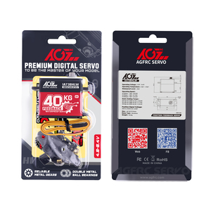 AGFRC 40KG High Torque HV Steel Gear 0.100s 180 Degree Position Feedback Brushless Digital Programmable 25T STD RC <strong>Robot</strong> <strong>Servo</strong> - Product Image 5
