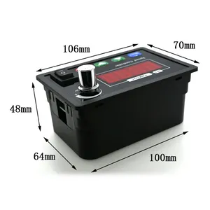 DC10-55V 40A Controller motore a corrente continua PWM velocità regolabile 4-bit Display digitale contagiri interruttore pulsante manopola regolazione della velocità - Product Image 2