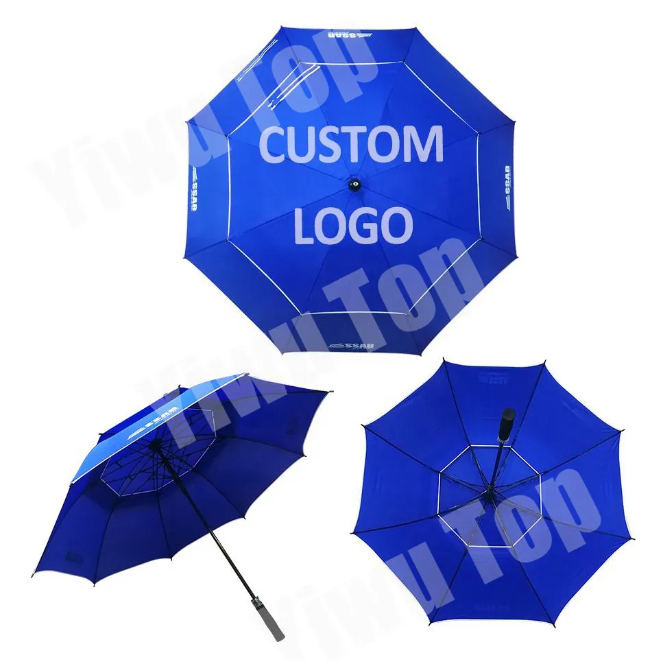 Paraguas de lujo barato de cápsula plegable personalizado a prueba de viento promocional Parapluie con impresión de logotipo