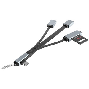 4 in 1 Type-C <strong>to</strong> <strong>USB</strong> HUB Card Reader Type C Cable for SD/MMC/TF Card Multi <strong>USB</strong> Charger Cable for Android 5.0 Window Mac OS X - Product Image 6