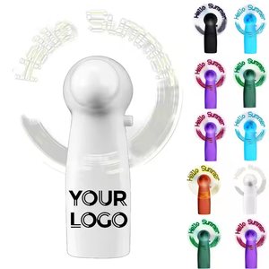 Nuevo producto Mini portátil Handy Led mensaje personalizado ventilador de batería, programable Led Display ventilador eléctrico de mano - Product Image 4