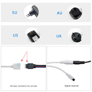 5M 5050 RGB 150LEDs esnek renk değiştirme tam kiti ile 24 tuşları IR uzaktan kumanda ile Led şerit işık - Product Image 4