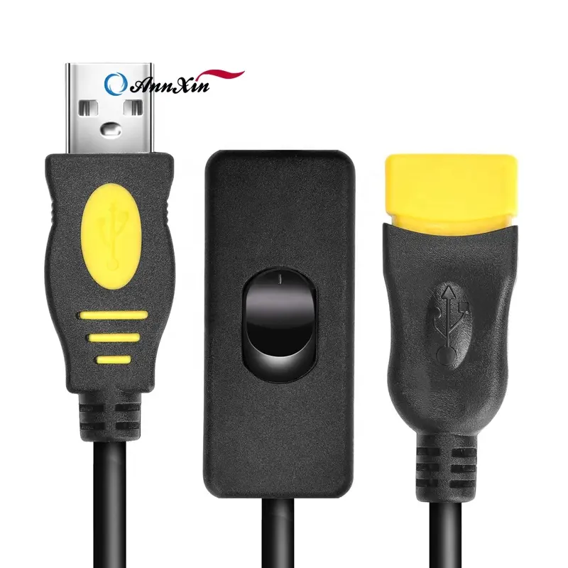 OEM ODM venta al por mayor interruptores de botón Pufsh Cable Usb con interruptor clic botón Usb Cable Led Flash luz centelleante Leds