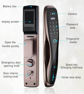 Hotel Low MOQ Smart Lock WIFI-uya Ttlock APP telecomando con tastiera digitale con codice NFC intelligente Smart Lock
