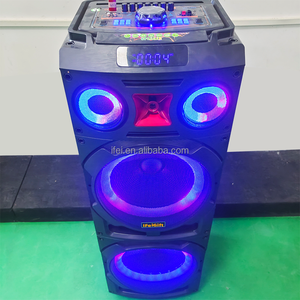 批发<span class=keywords><strong>DJ</strong></span>扬声器双12英寸喇叭大TWS优质扬声器带适配器MT-1265