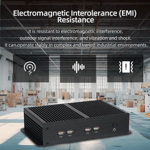 Fanless Industrial <strong>Computer</strong> Core I3 I5 I7 6300U 7500U J1900 6COM RS232 RS485 LVDS 4G Lte IoT Linux Ubuntu Mini PC - Product Image 5