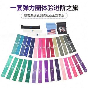 Gimnasio al por mayor personalizado Fitness Loop Band haz tu propio conjunto de bandas de resistencia de látex con Logo bandas elásticas para ejercicio - Product Image 6