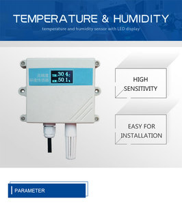Pantalla Led 24V Monitoreo de temperatura Invernadero DC Temperatura Sensor de humedad