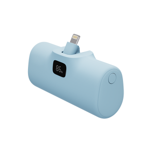 2024 Foldable 5000mAh Capsule <strong>Design</strong> Power Bank Dual Type-C LED Display High Capacity Waterproof 18W/20W <strong>Output</strong> Power with Plug - Product Image 1