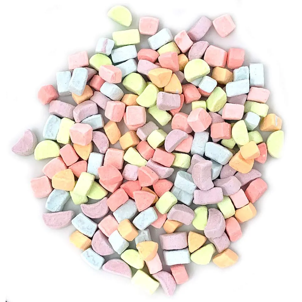 Halal deidratato marshmallow toppingss disidratato mini marshmallow liofilizzato marshmallow