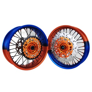 MOQ 1セットEXC SXF EXC 125 250 400 500 17インチ互換スーパーモトホイールモーターサイクルセットEXC SXF用 - Product Image 2