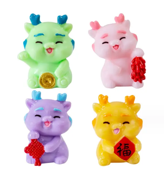 Piccoli giocattoli assortiti per bambini alla rinfusa piccoli animali fata giardino drago cinese nuovo anno figurine e miniature festa di compleanno bomboniera