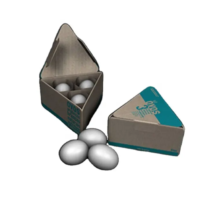 उच्च गुणवत्ता नालीदार अंडे कागज उपहार बक्से और शिपिंग डिब्बों मेलिंग त्रिकोण बॉक्स के साथ कस्टम मुद्रित अंडे के लिए
