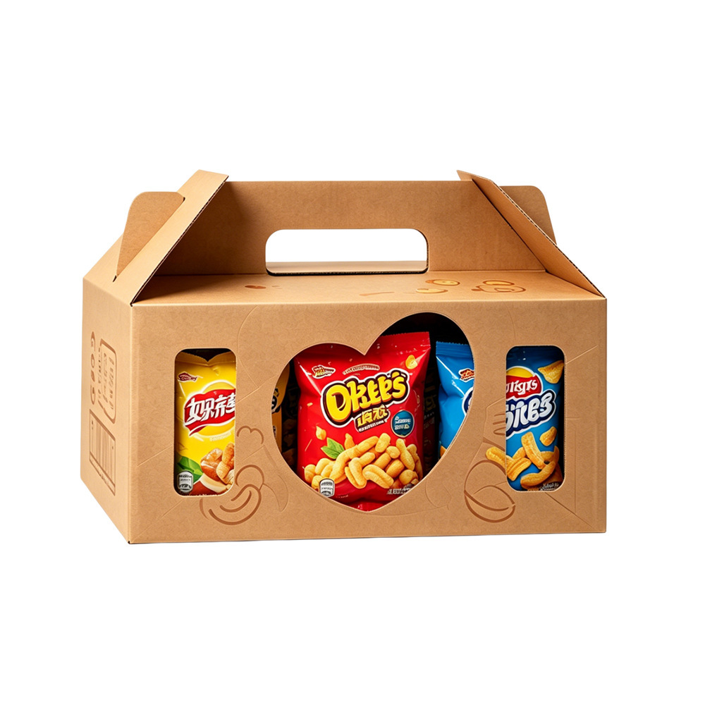 Portable snack bag with window
