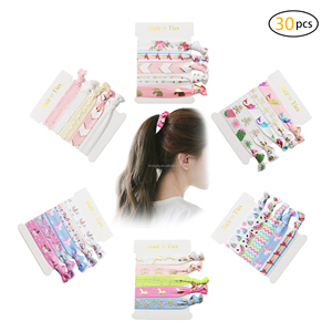 BSCI Auditada Fábrica Venda Quente <span class=keywords><strong>Elastic</strong></span> Hair Ties <span class=keywords><strong>Multi</strong></span>-Impresso Padrão Cor Atada Personalizado Meninas Faixa de Cabelo Presente Tecido