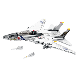 Reobrix 33032โมเดลเครื่องบิน F-14ของเล่นสำหรับเด็ก, โมเดลเครื่องบินรบของเล่นบล็อกอนุภาคขนาดเล็ก - Product Image 1