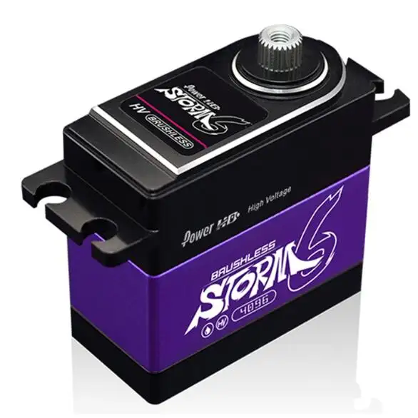 Poder HD tormenta-6 7,4 V 9,5 kg-cm par 0,04 seg velocidad HV sin escobillas Digital engranaje de Metal servo compatibles con JR SAVOX