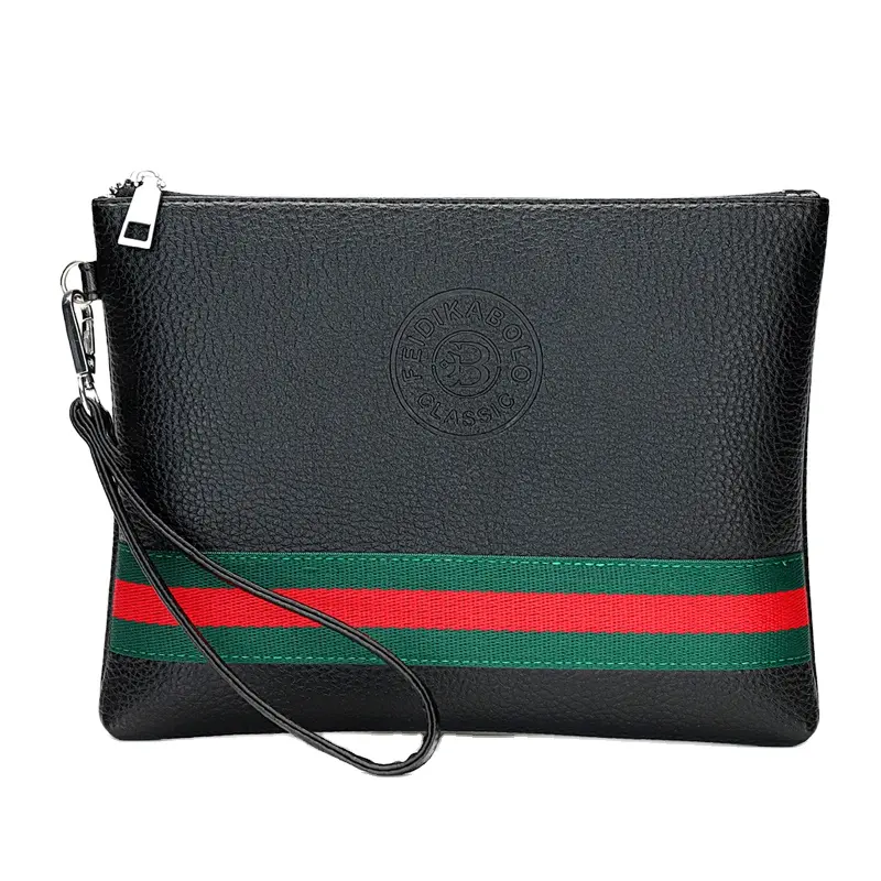 Pochette da uomo in pelle pu con busta