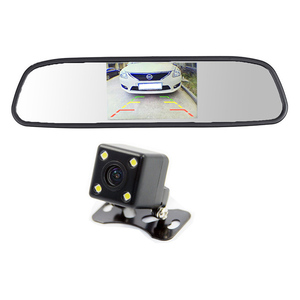 Bestseller Rear View 4.3 Inch Tft Lcd Mirror <strong>Monitor</strong> <strong>with</strong> Night Vision <strong>Backup</strong> Rearview Car Camera System, <strong>with</strong> LED Lights - Product Image 1