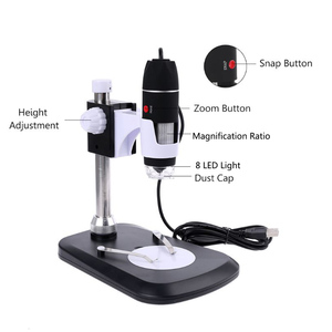 Portátil de alta definición de microscopio 500X 8 LED ajustable microscopio USB Digital de estudiante microscopio Monocular - Product Image 3