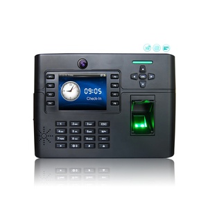 El último algoritmo de huellas dactilares y el nuevo firmware Multi-Media Sistema de control de acceso de huellas dactilares con cámara y batería