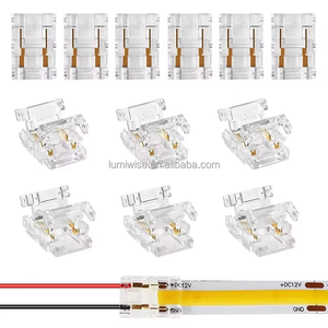 10 mm 8mm 2-Pin COB LED şerit şerit tek renkli LED şeritler için LED bağlantı lehimsiz uzatma - Product Image 2