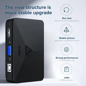Llano 8合1 KVM切换器VGA 2端口适配器显示转换器扩展分离器USB分享器 - Product Image 4