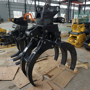 XUVOL Forestry 12 15T Excavator Attachment <strong>Timber</strong> Clamp Wood Grab Hydraulic Log Bunching Grapple 360&deg; Rotation Five Claw Grapple - Product Image 3