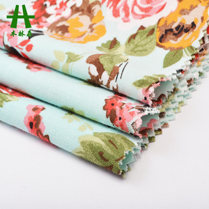 Mulinsen สิ่งทอ Reactive พิมพ์ดอกไม้ออกแบบเรยอน Challis ผ้า,100% Poplin ผ้าเหนียวผ้า - Product Image 1